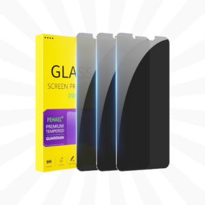 9H Privacy Tempered Glass Screen Protector with Anti-Spy Technology