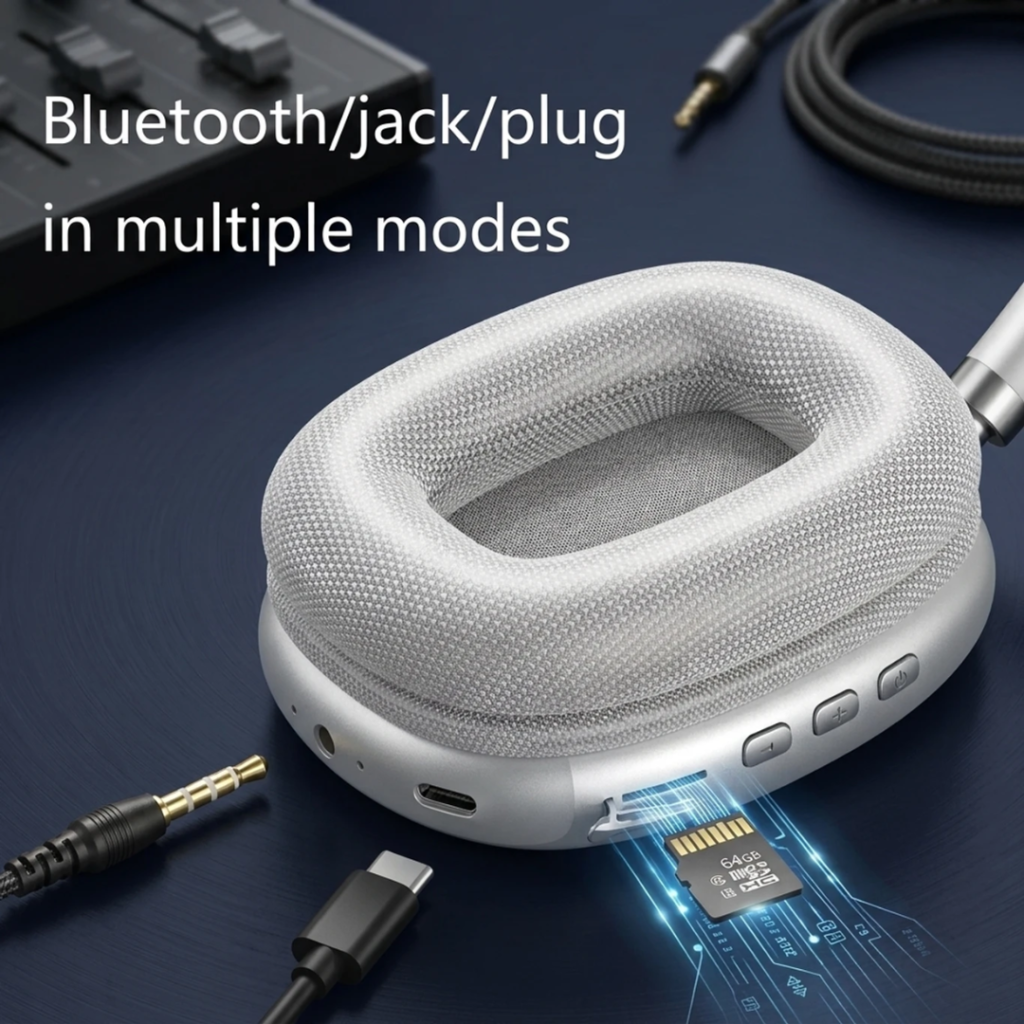 Wireless Bluetooth Over-Ear Headphones with Active Noise Cancellation